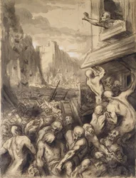 Die Zerstörung von Sodom, ca. 1850